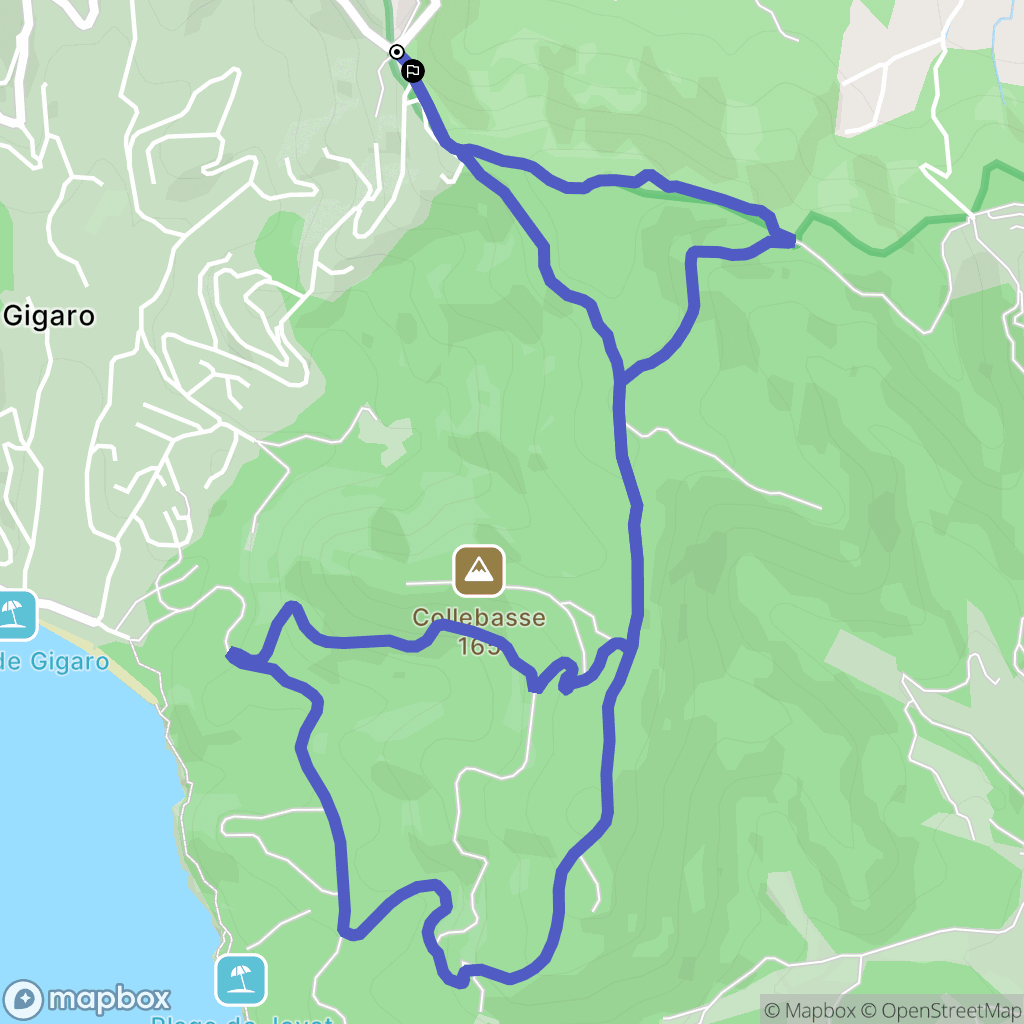 La Croix-Valmer : carte du parcours de randonnée - France