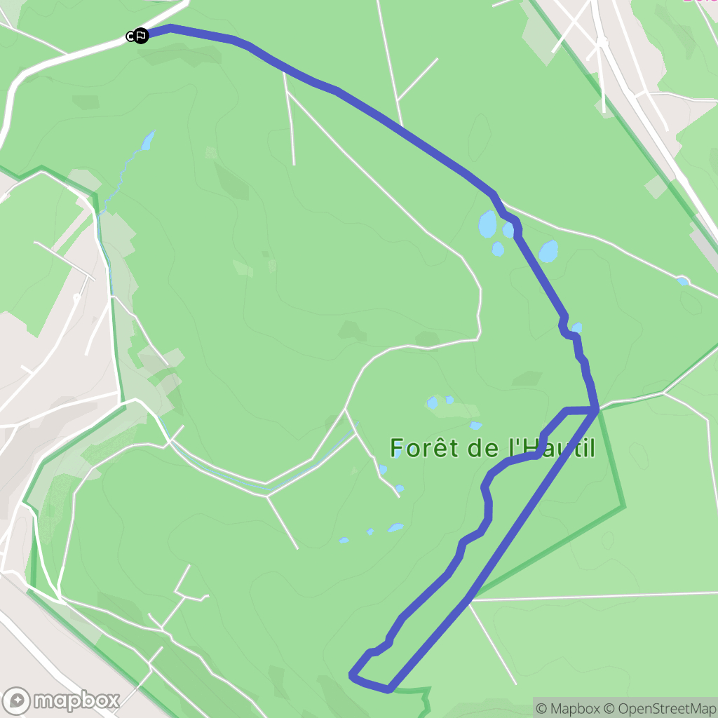 Vaux-sur-Seine : carte du parcours de randonnée - France