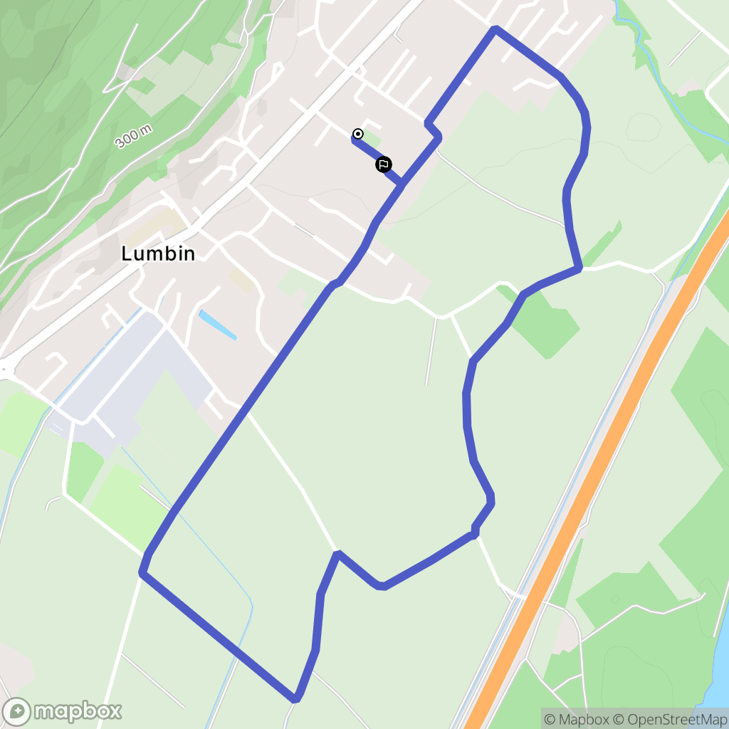Lumbin : carte du parcours de randonnée - France
