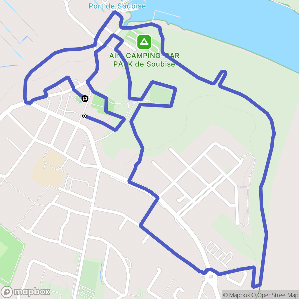 Soubise : carte du parcours de randonnée - France