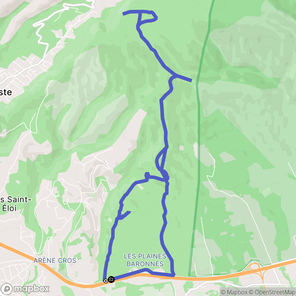 La Ciotat : carte du parcours de randonnée - France