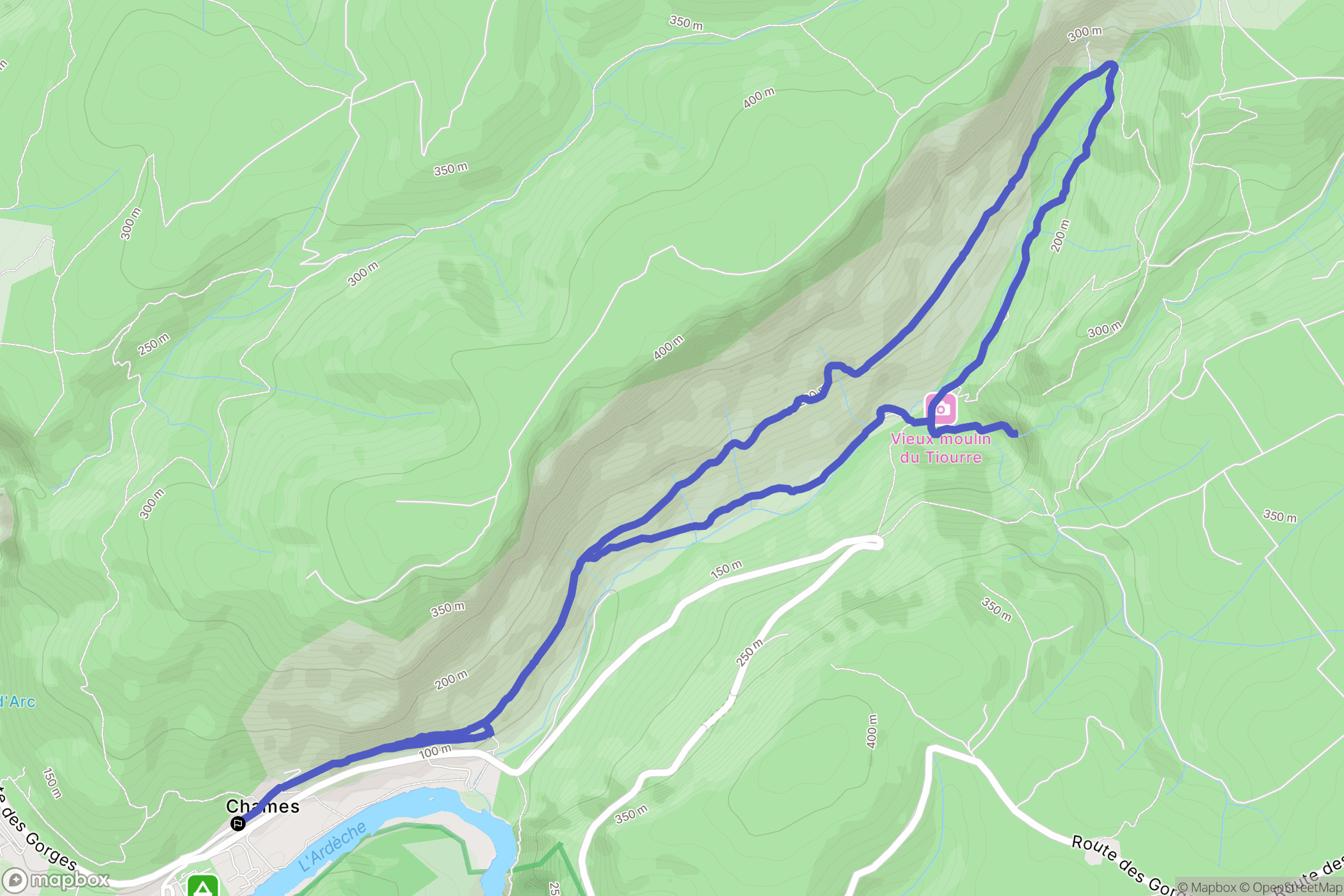 Vallon-Pont-d'Arc: routekaart voor buitenactiviteiten - France