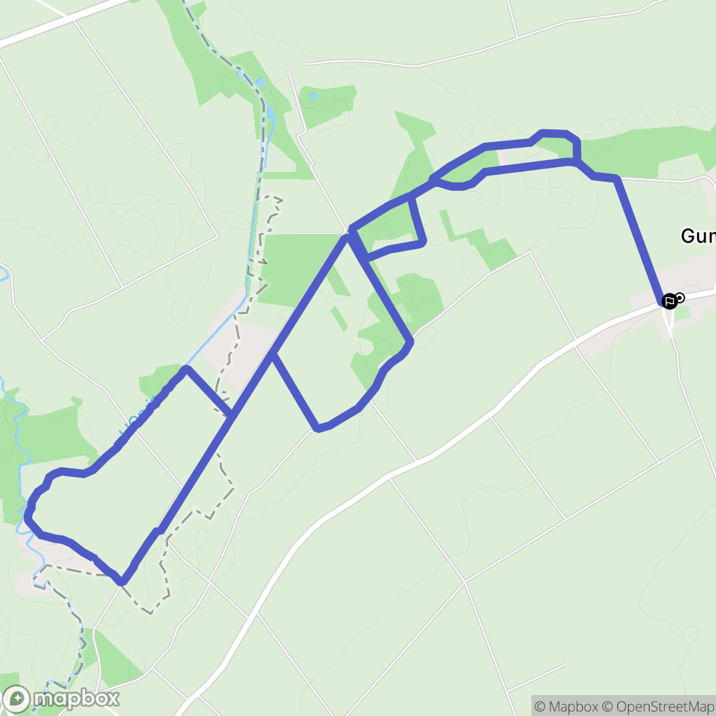Gumery : carte du parcours de randonnée - France