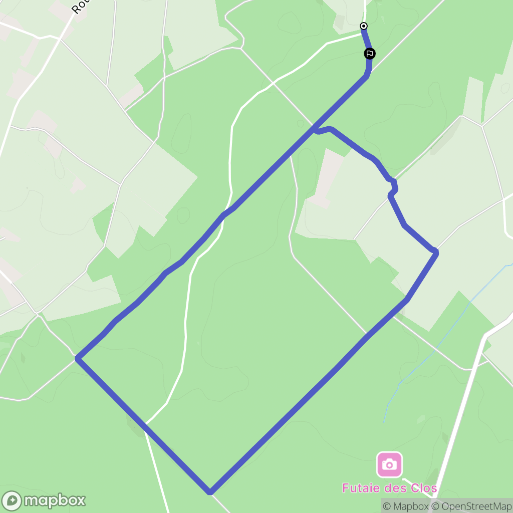 Saint-Pierre-du-Lorouër : carte du parcours de randonnée - France