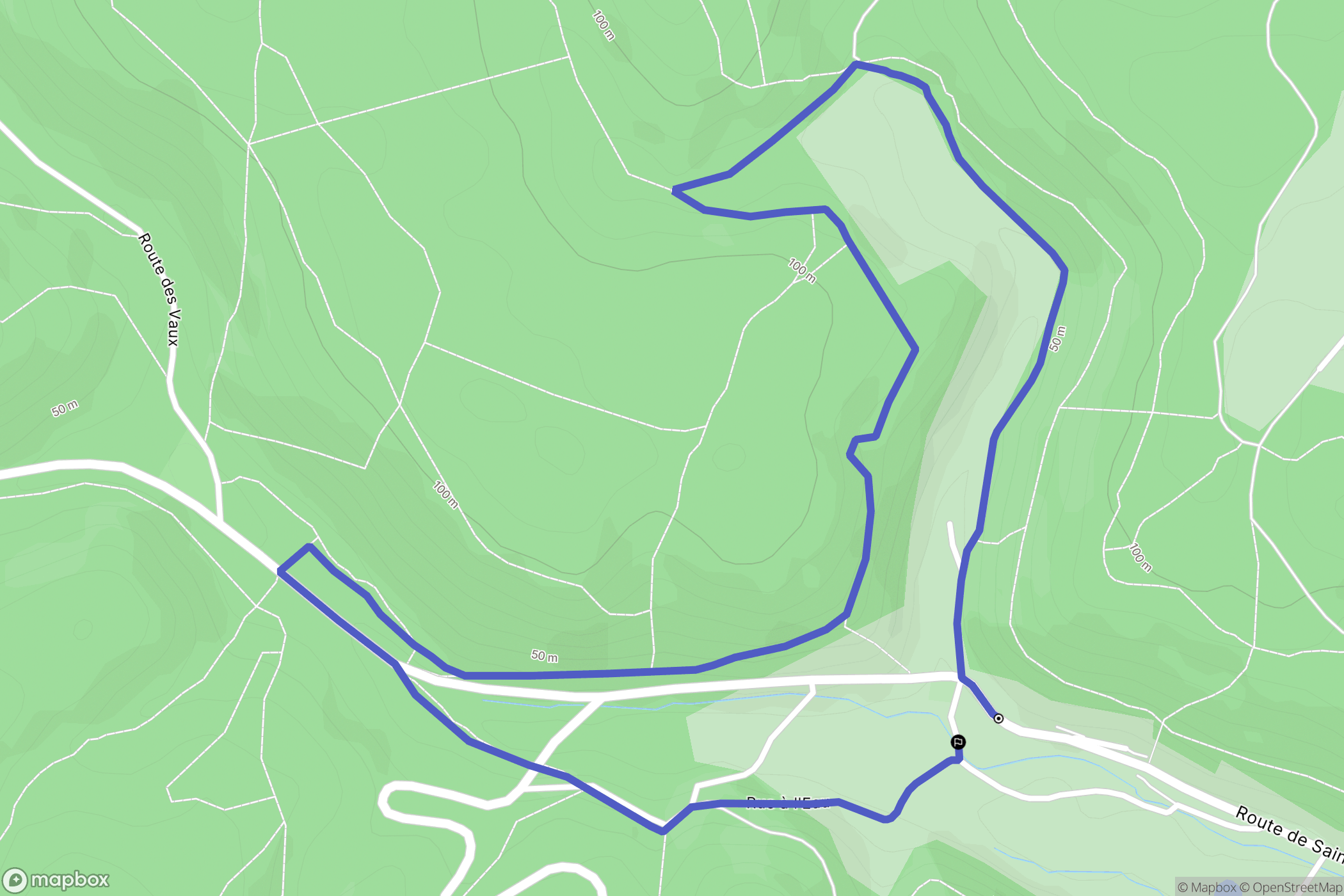 Maulévrier-Sainte-Gertrude : carte du parcours de randonnée - France