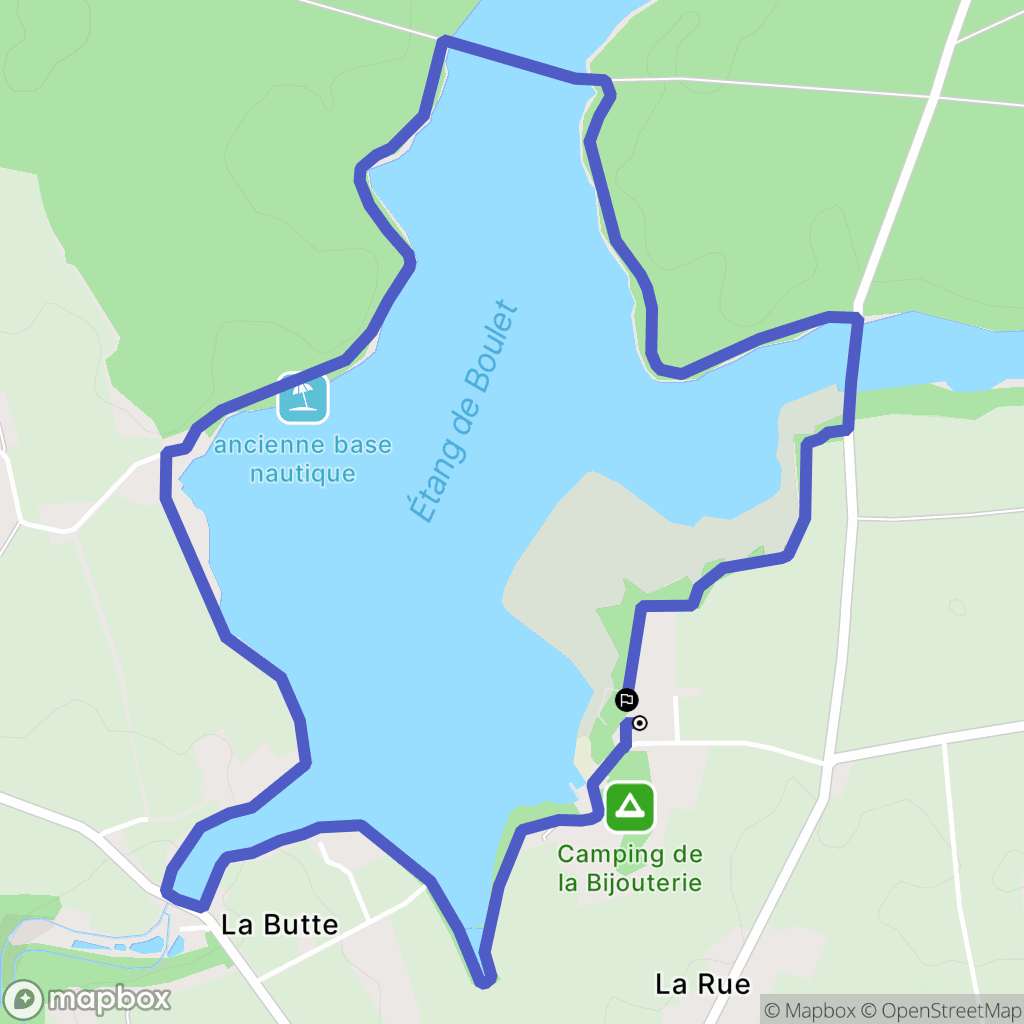 Feins : carte du parcours de randonnée - France
