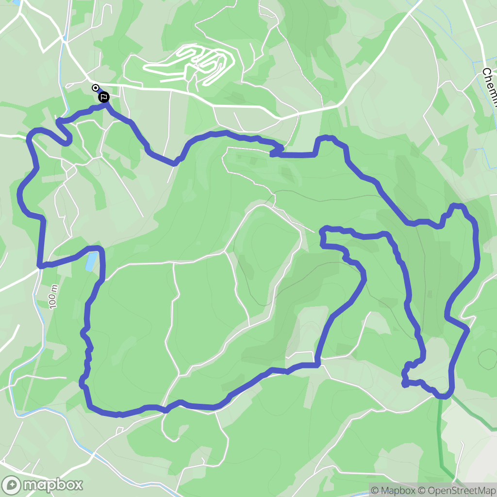 Pernes-les-Fontaines : carte du parcours de randonnée - France
