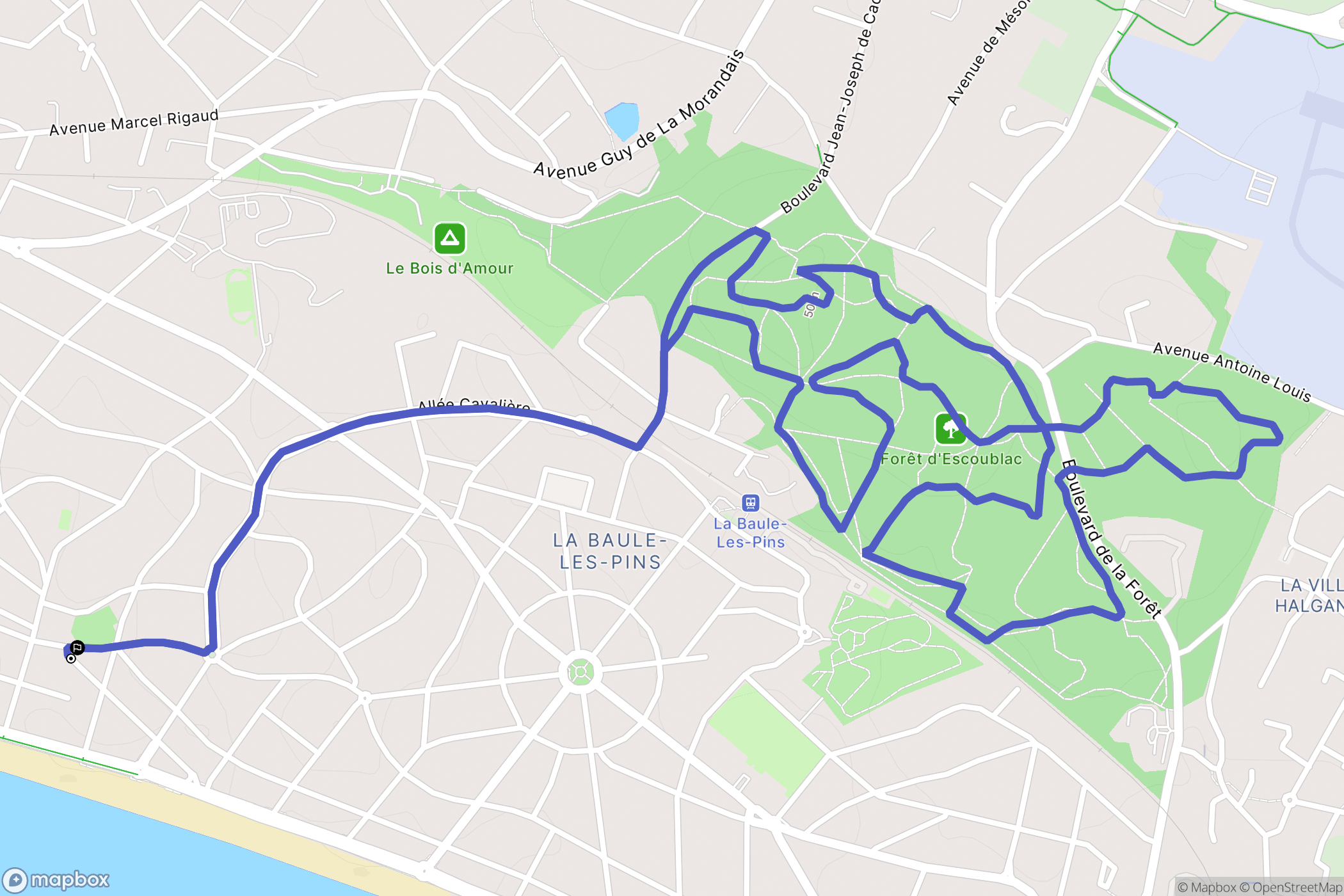 La Baule: routekaart voor buitenactiviteiten - France
