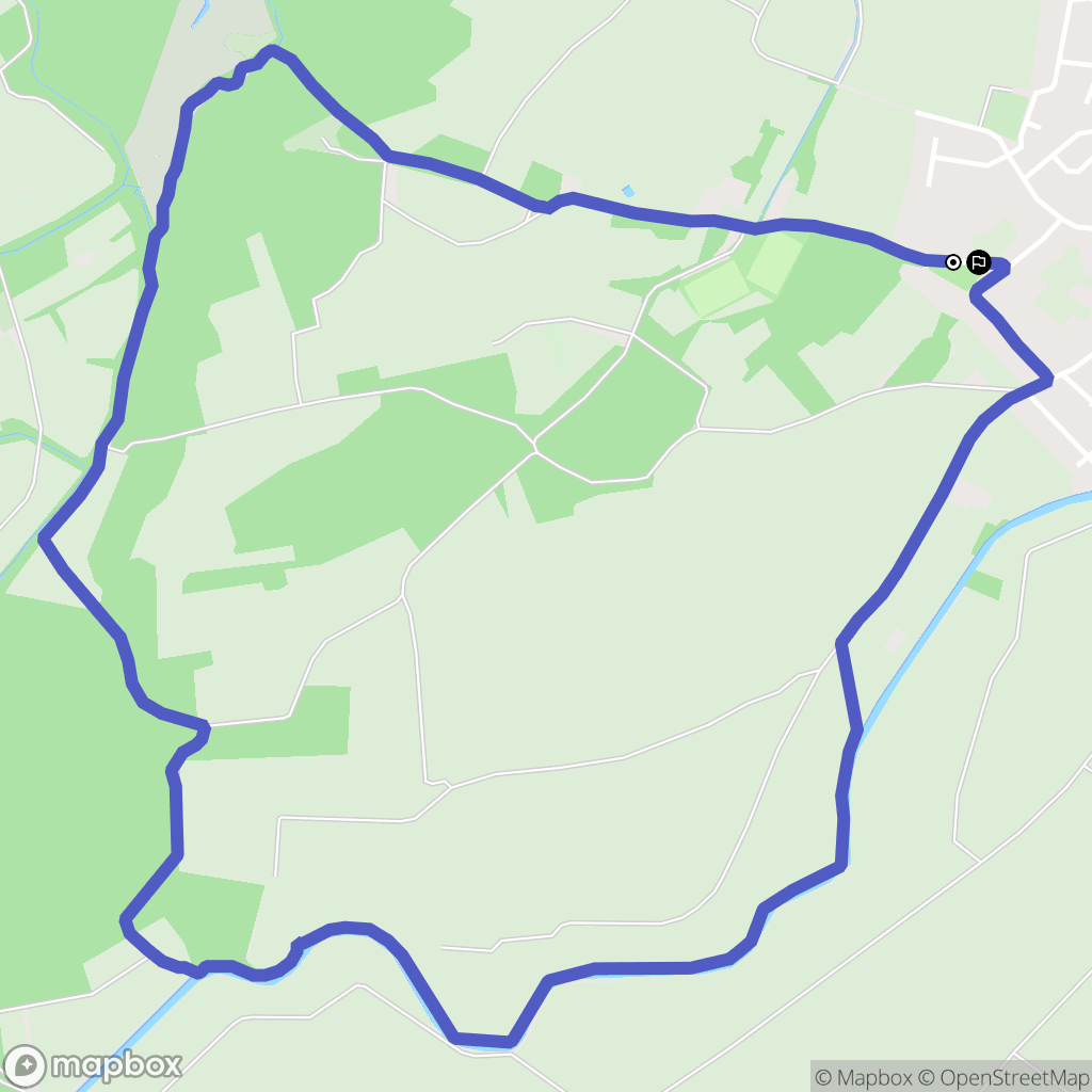 Lipsheim : carte du parcours de randonnée - France