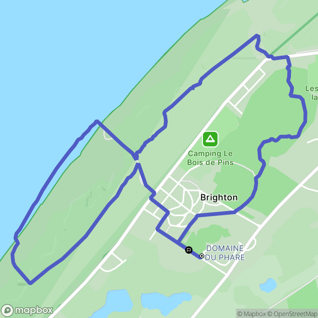 Cayeux-sur-Mer : carte du parcours de randonnée - France