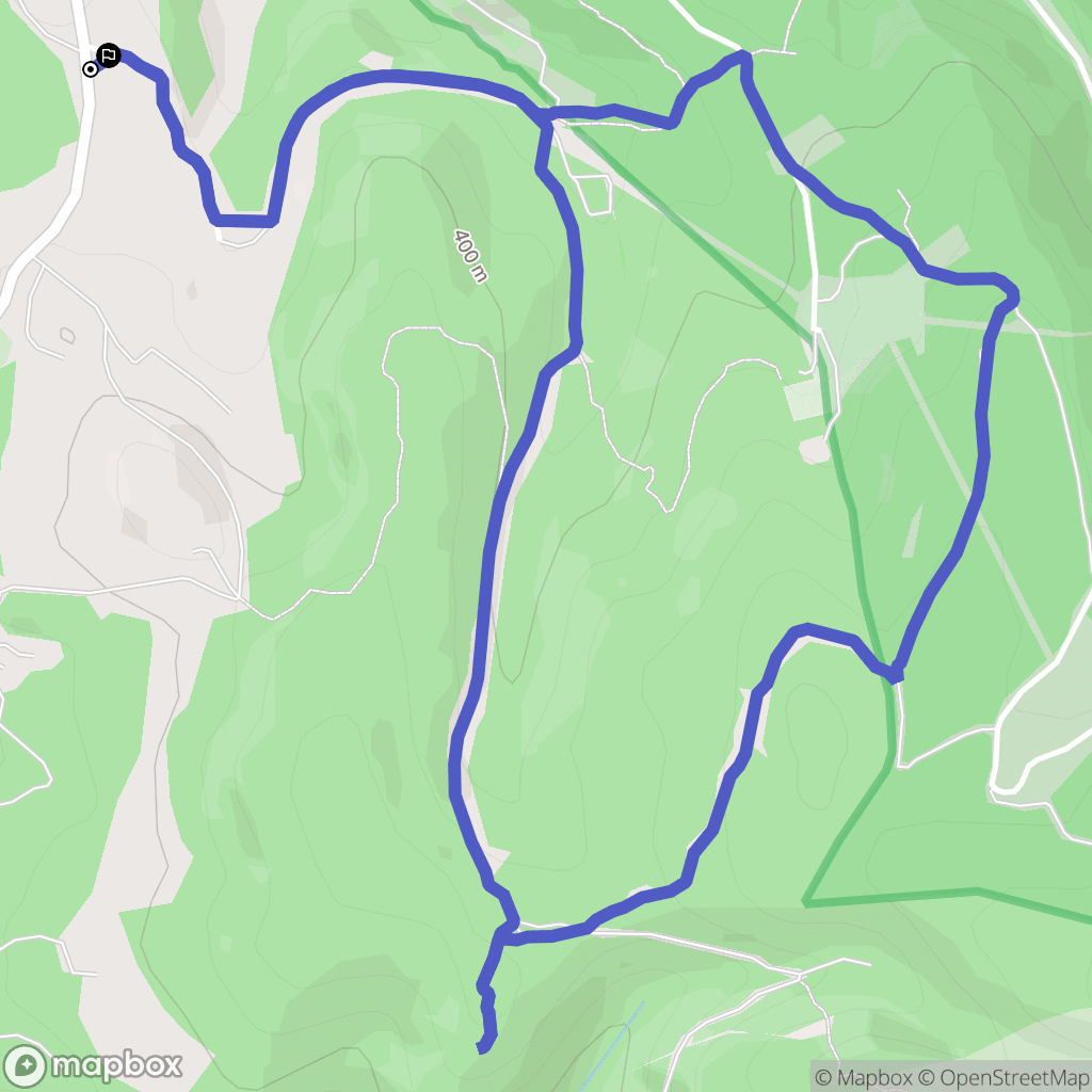 La Roque-sur-Pernes : carte du parcours de randonnée - France