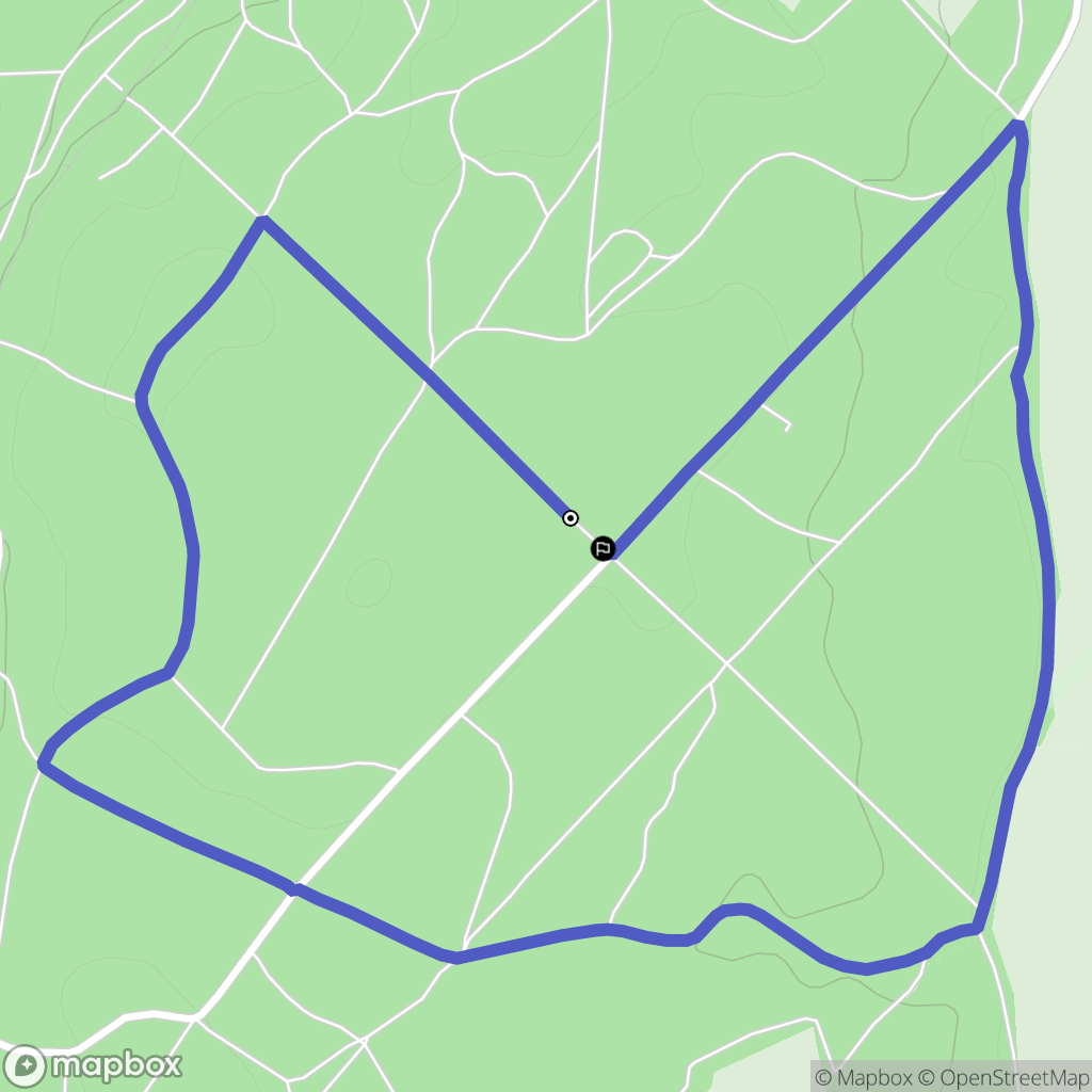 Bunzac : carte du parcours de randonnée - France