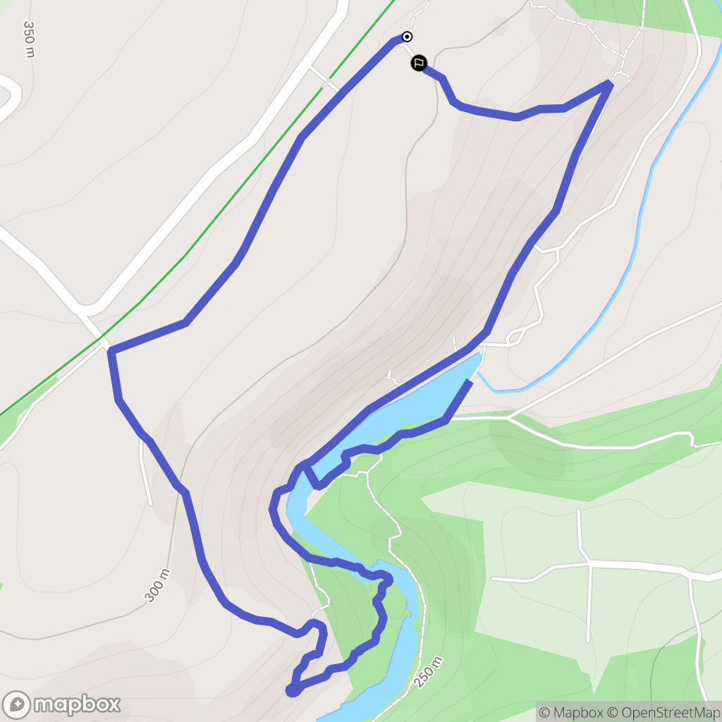 Lignerolles : carte du parcours de randonnée - France