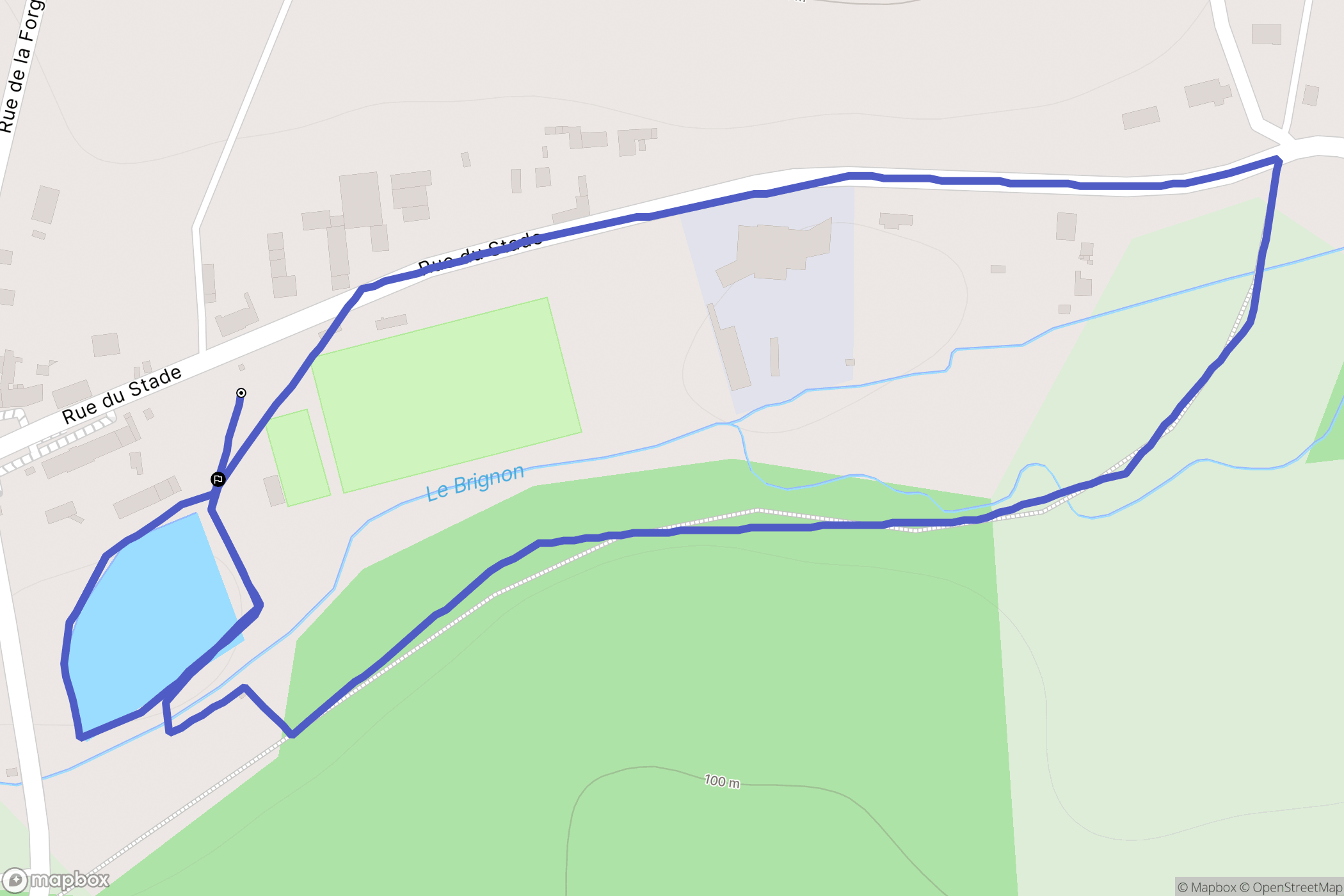 Paulmy : carte du parcours de randonnée - France