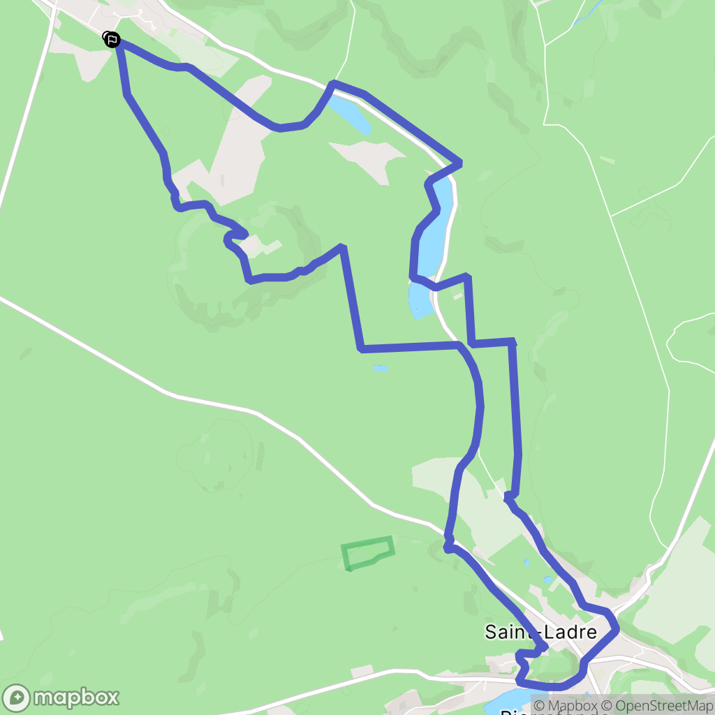 Vieux-Moulin : carte du parcours de randonnée - France