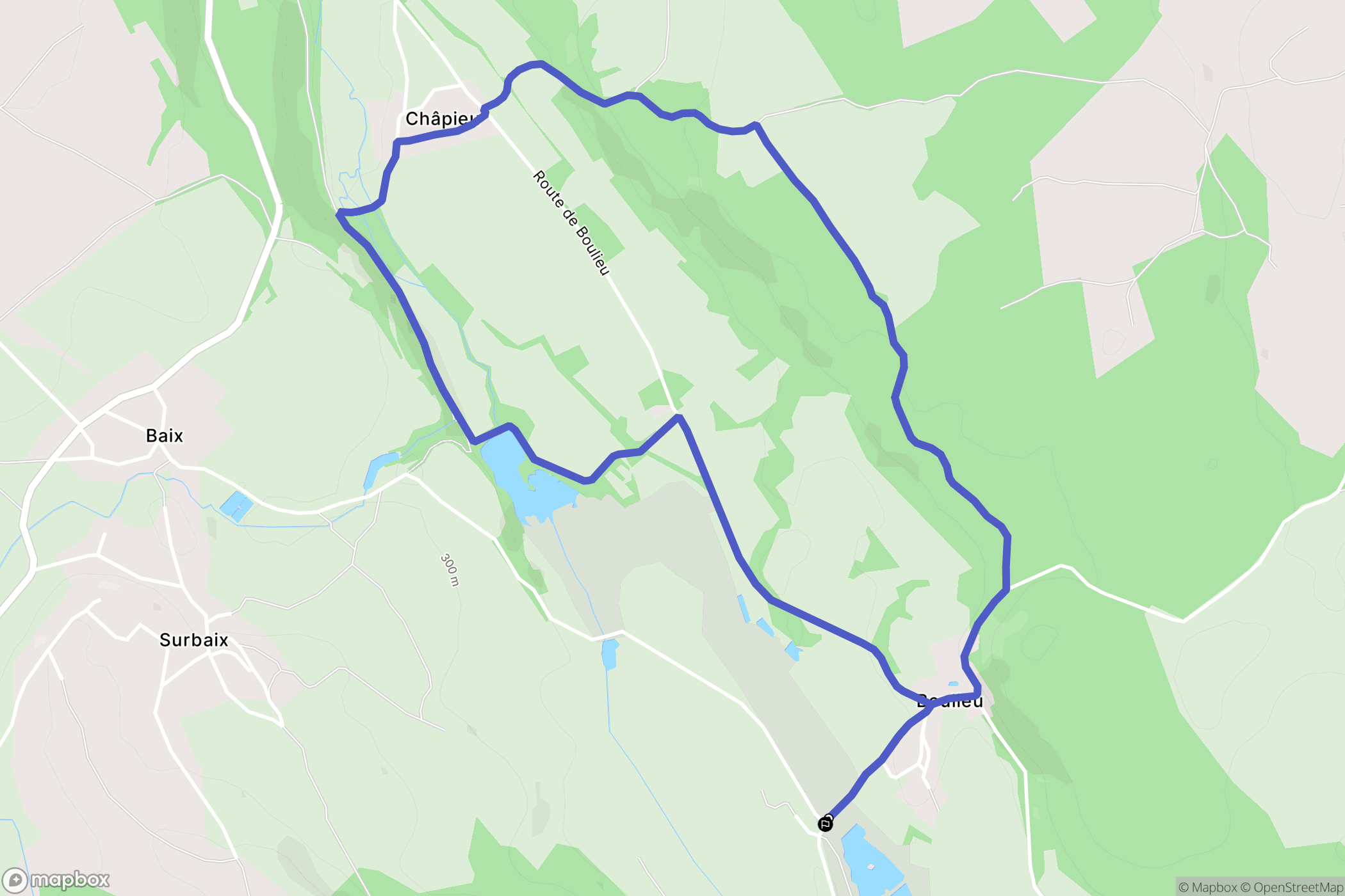 Courtenay : carte du parcours de randonnée - France