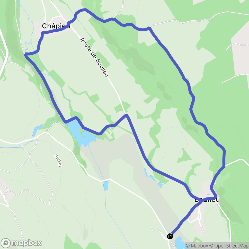 Courtenay : carte du parcours de randonnée - France