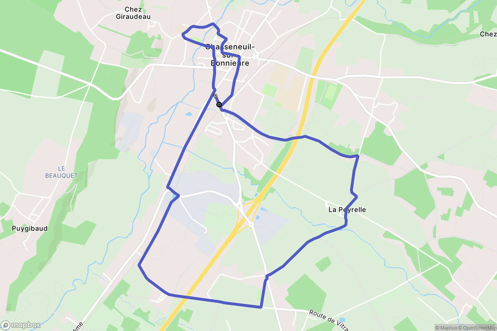 Chasseneuil-sur-Bonnieure: routekaart voor buitenactiviteiten - France