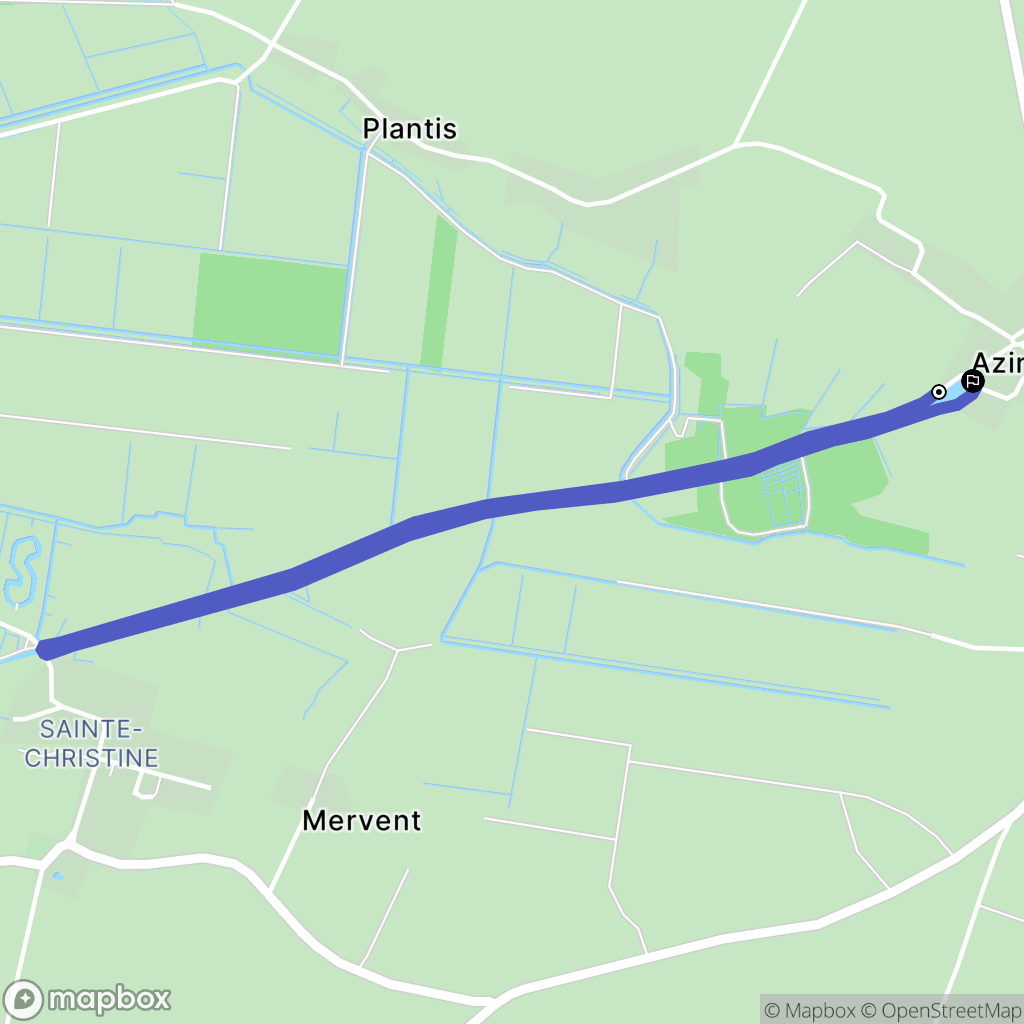 Benet : carte du parcours de randonnée - France