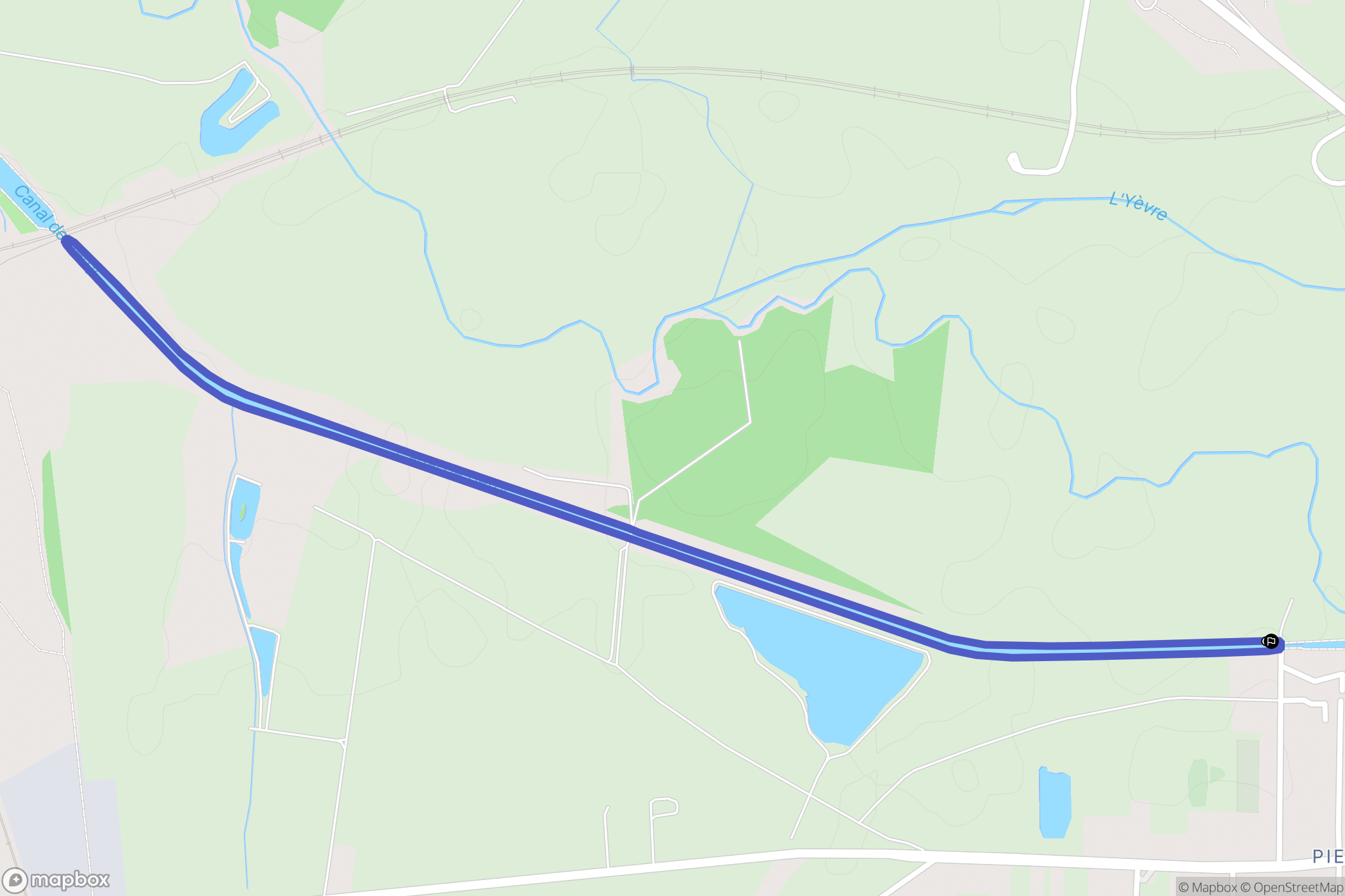 Pierrelay : carte du parcours de randonnée - France