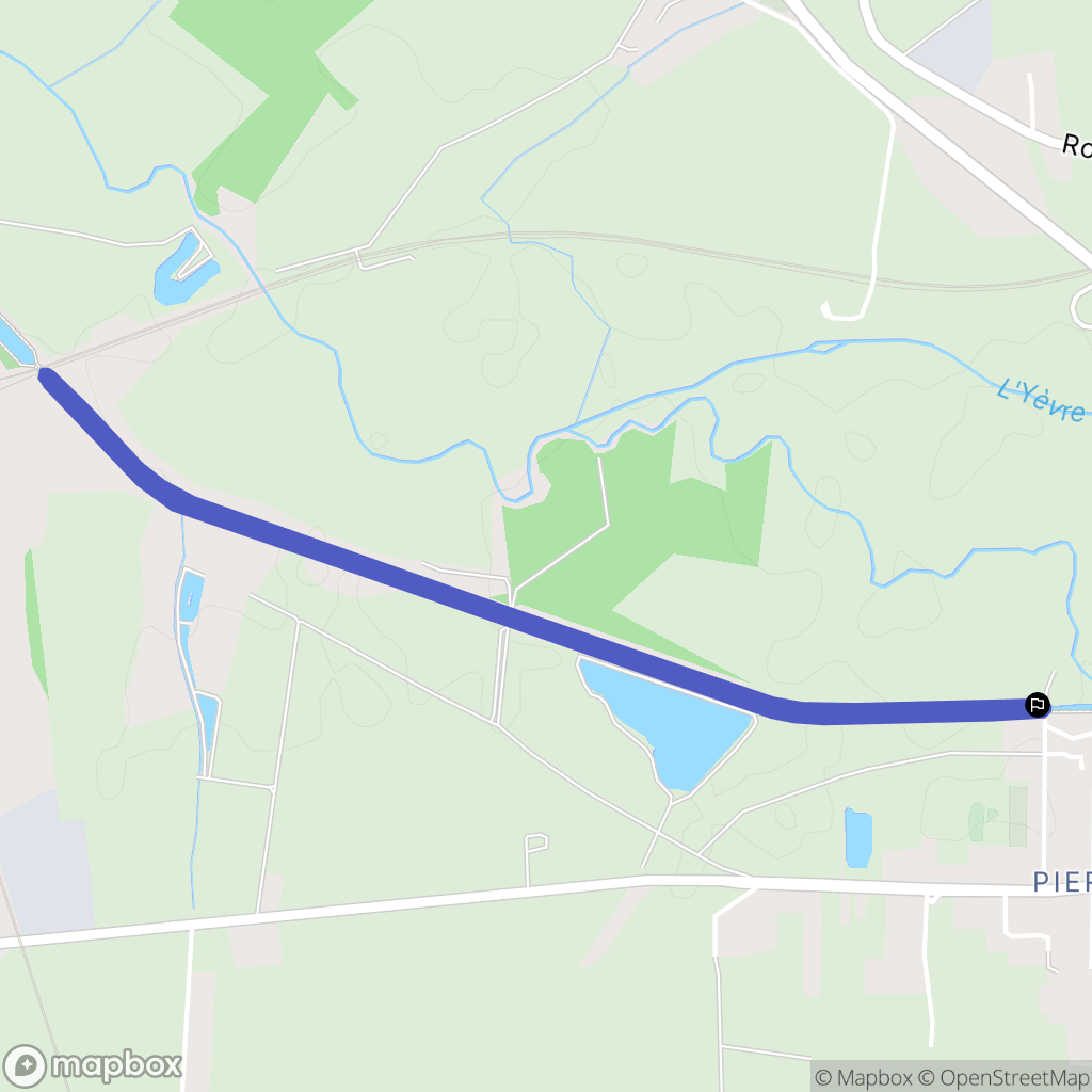 Pierrelay : carte du parcours de randonnée - France