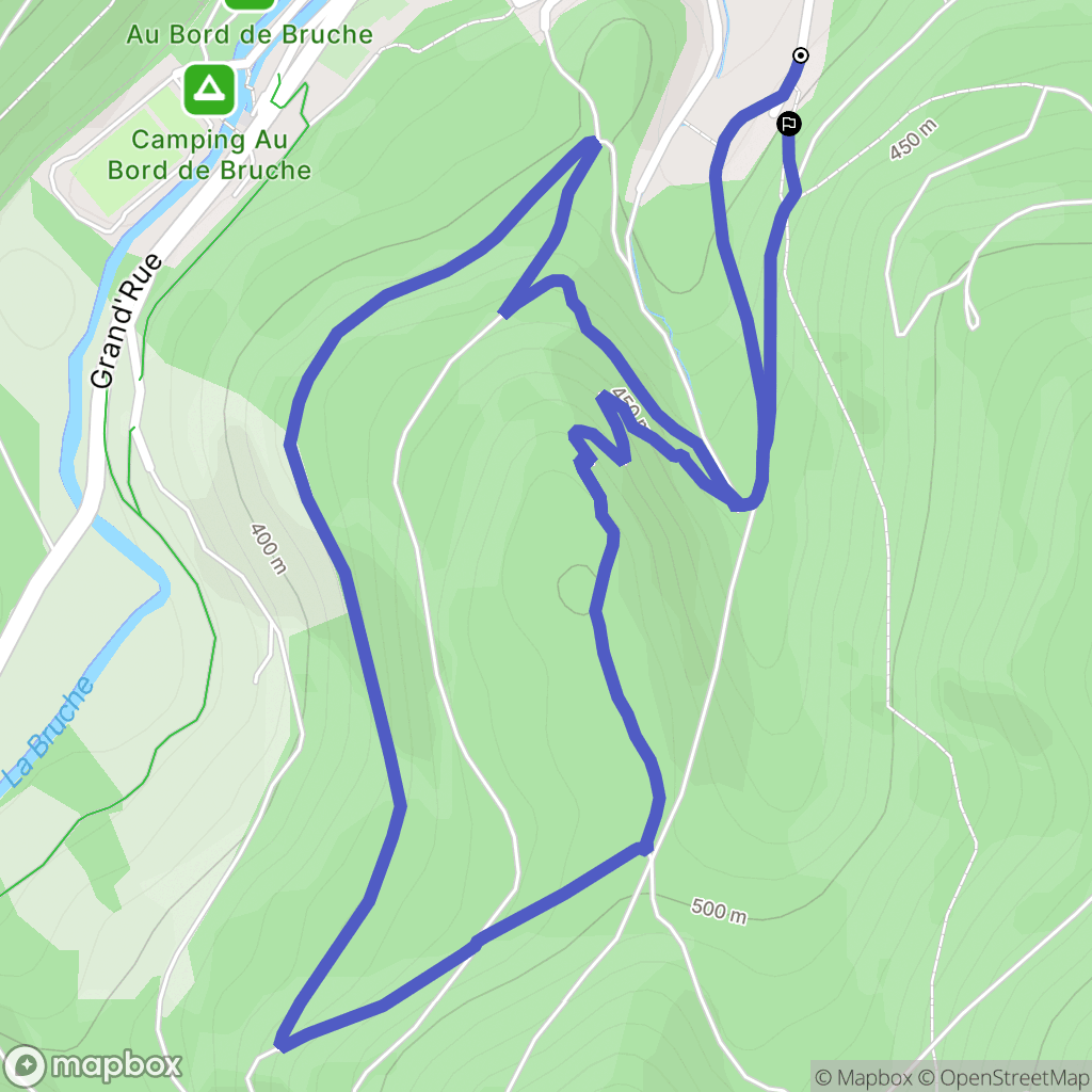 Rothau : carte du parcours de randonnée - France