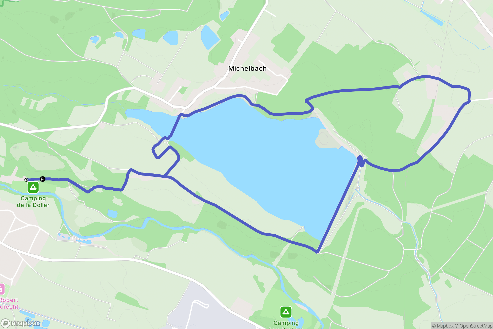 Guewenheim : carte du parcours de randonnée - France