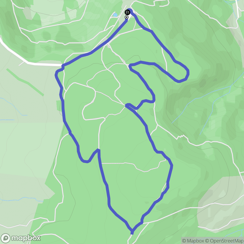 La Bourboule : carte du parcours de randonnée - France