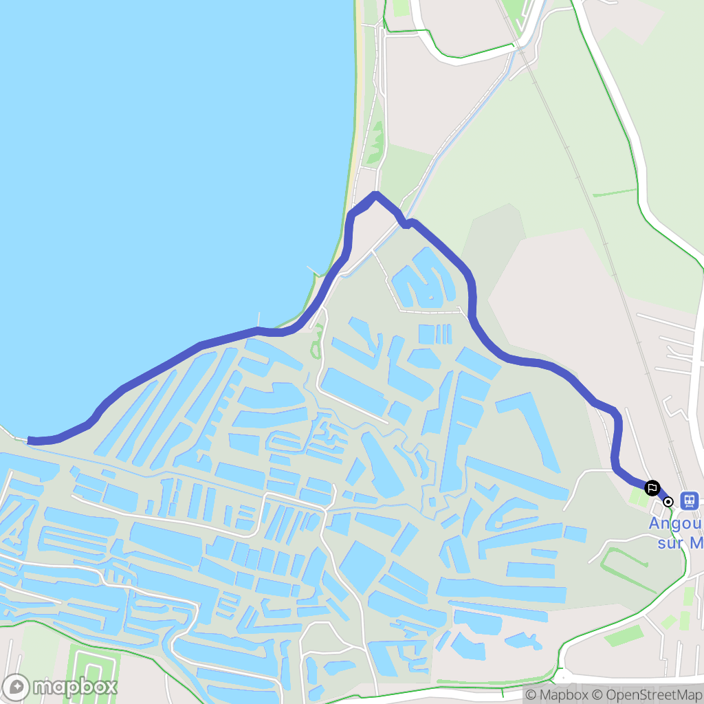 Angoulins : carte du parcours de randonnée - France