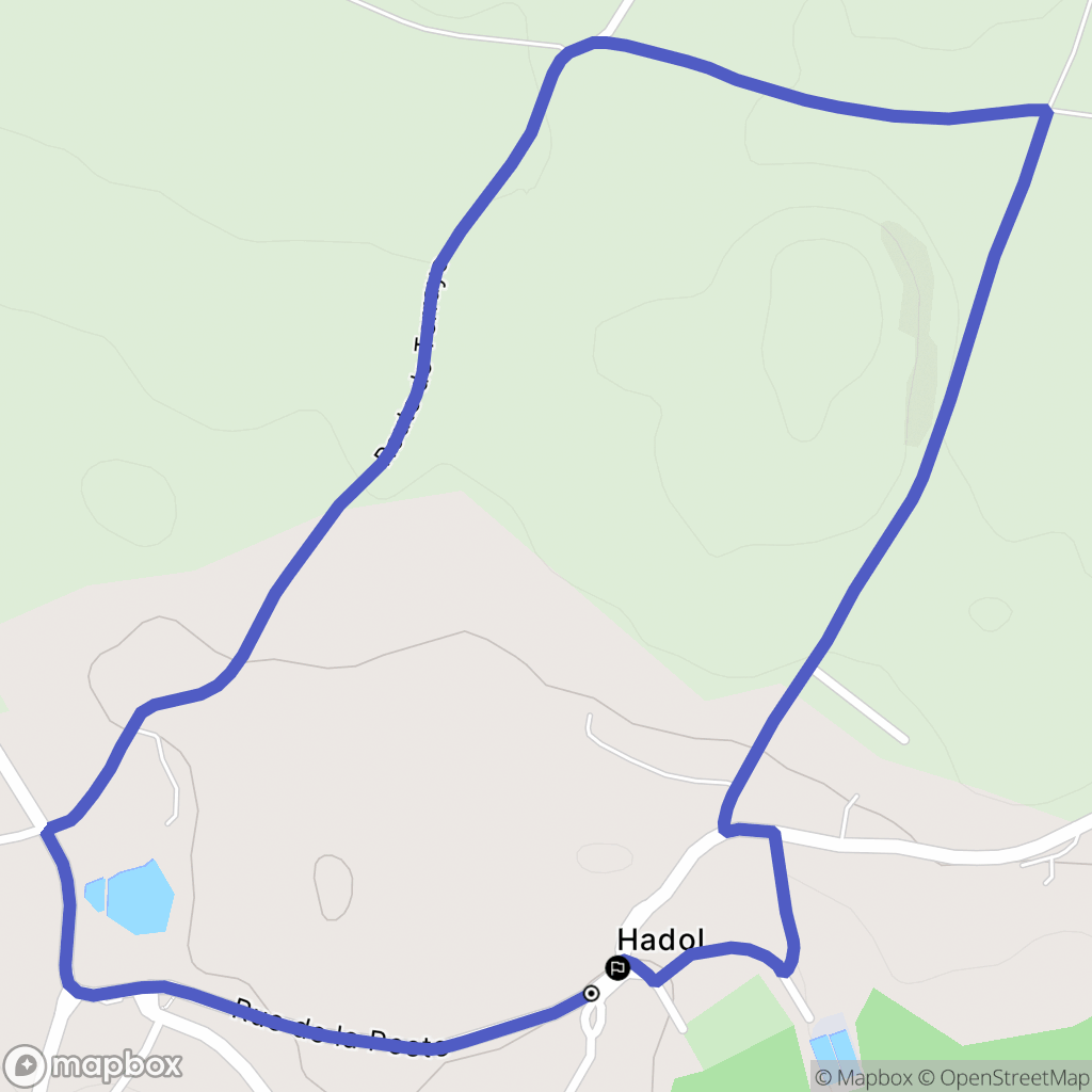 Hadol : carte du parcours de randonnée - France