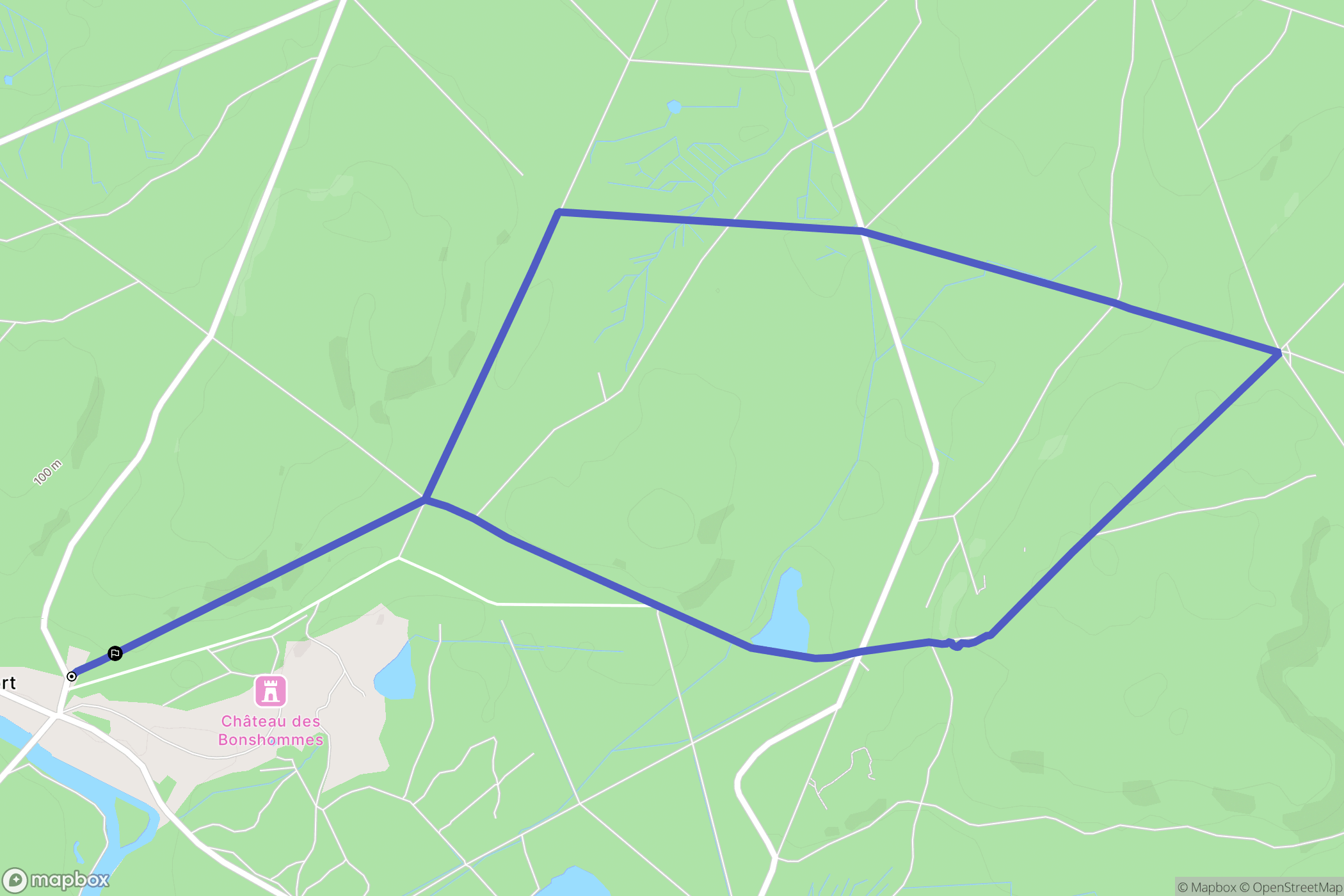 Choisy-au-Bac : carte du parcours de randonnée - France