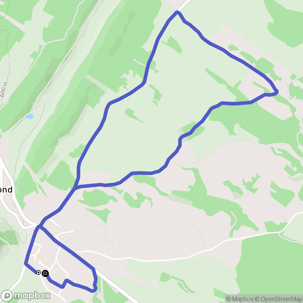 Montrond : carte du parcours de randonnée - France
