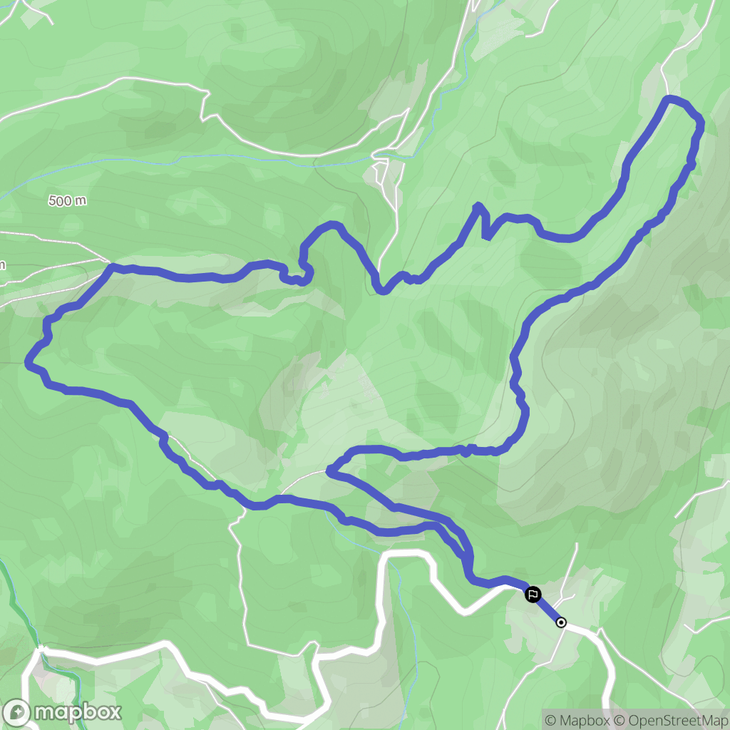 Malaucène : carte du parcours de randonnée - France