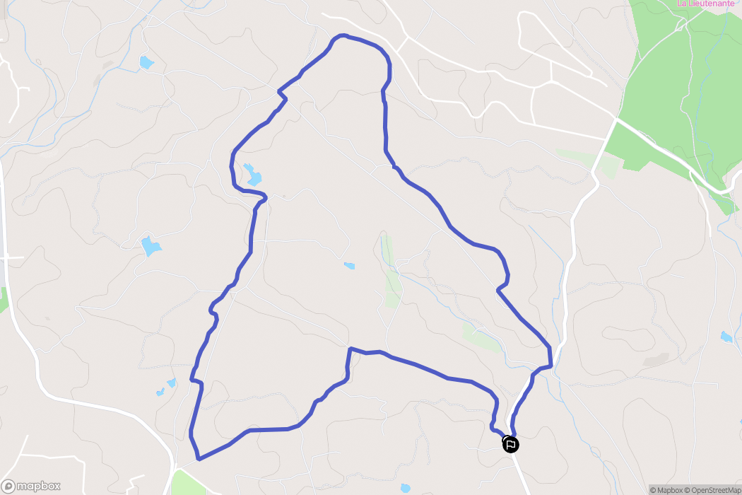 Puget-sur-Argens : carte du parcours de randonnée - France