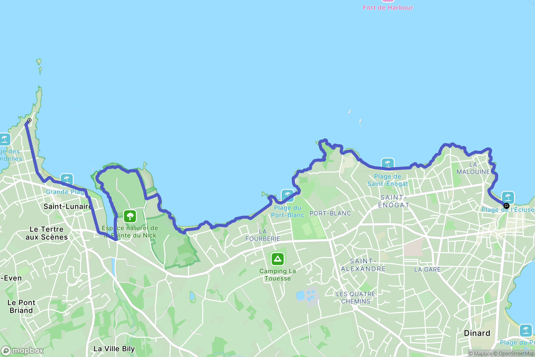 Saint-Lunaire: routekaart voor buitenactiviteiten - France
