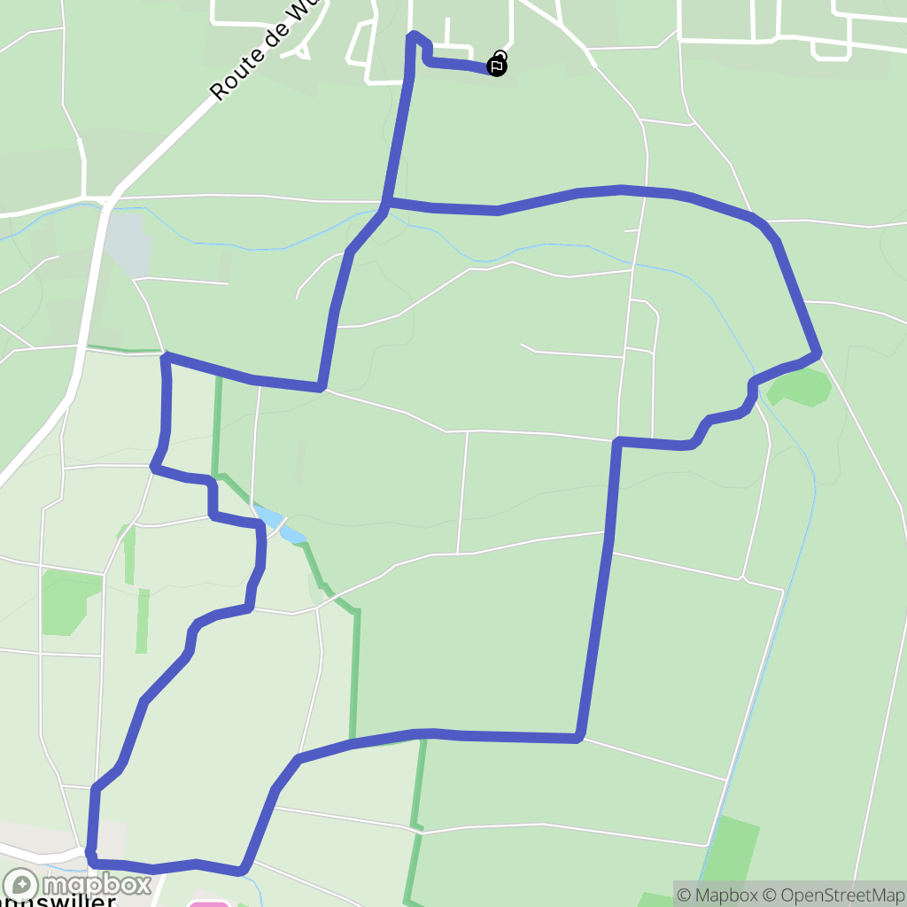 Soultz : carte du parcours de randonnée - France