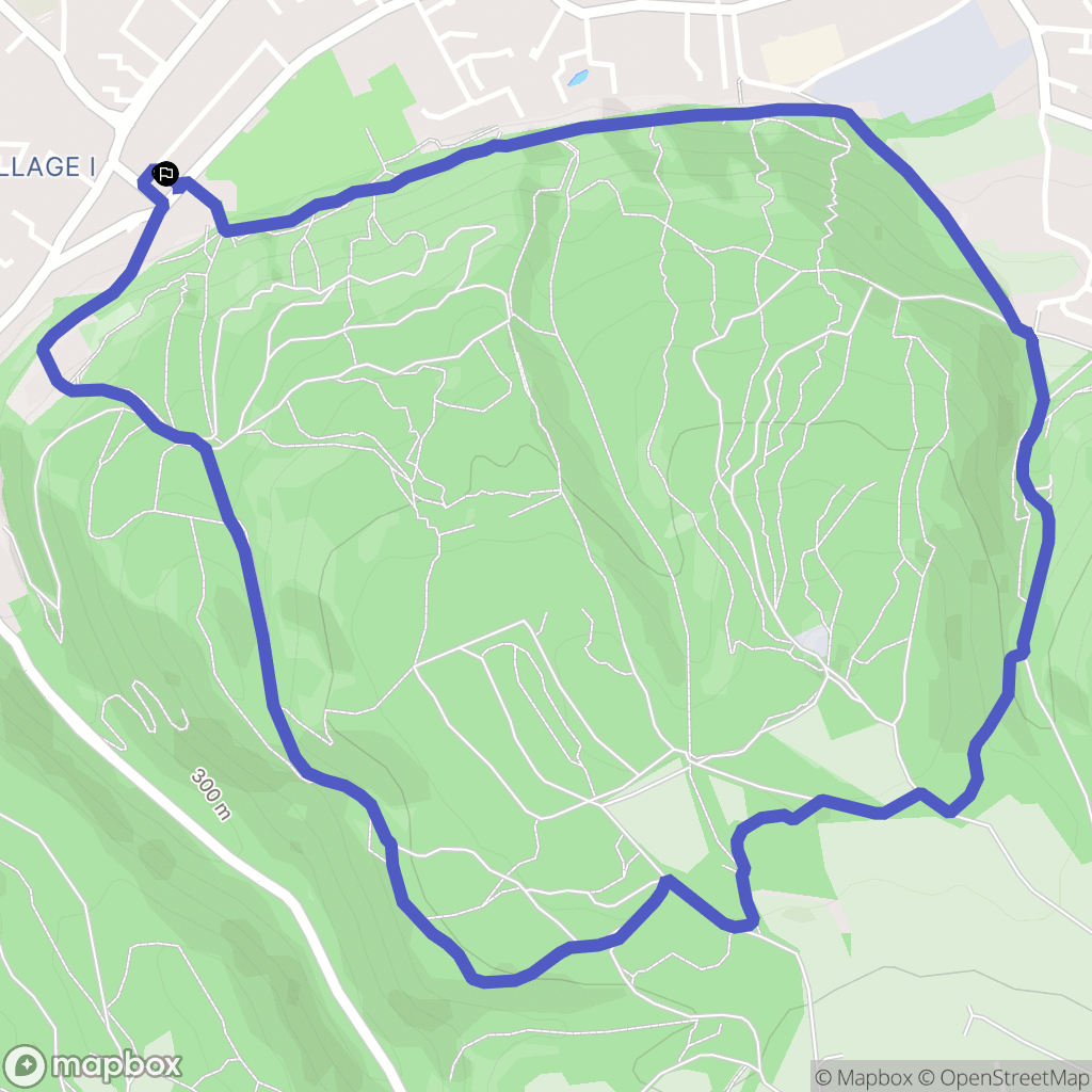 Echirolles : carte du parcours de randonnée - France