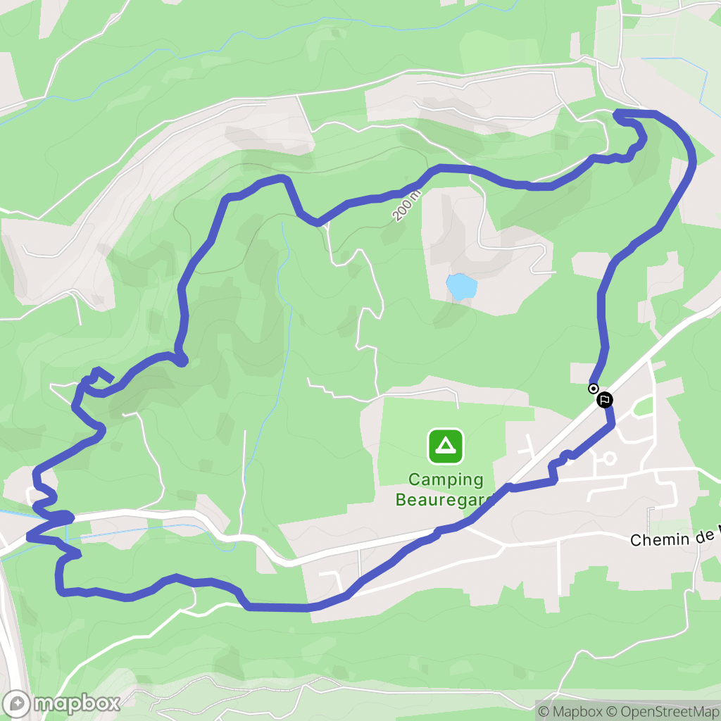 Mornas : carte du parcours de randonnée - France