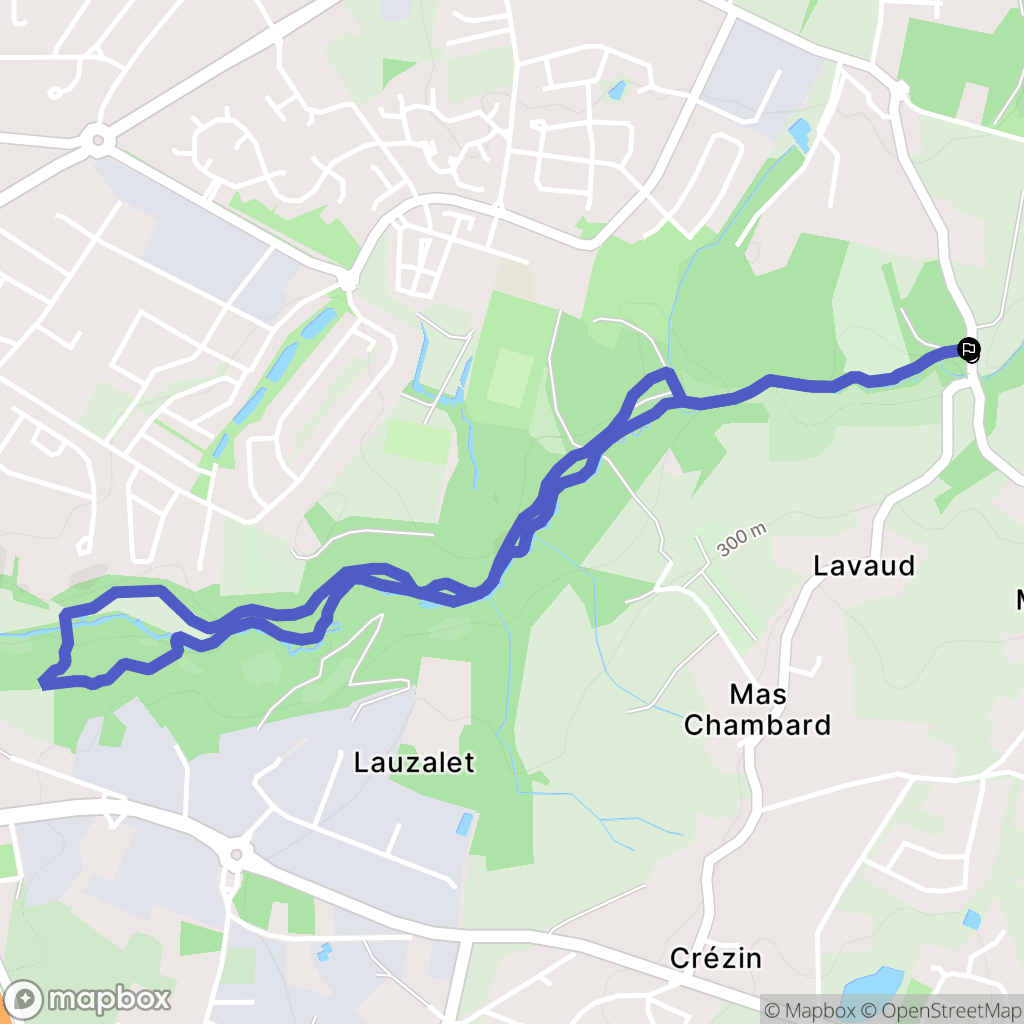 Panazol : carte du parcours de randonnée - France