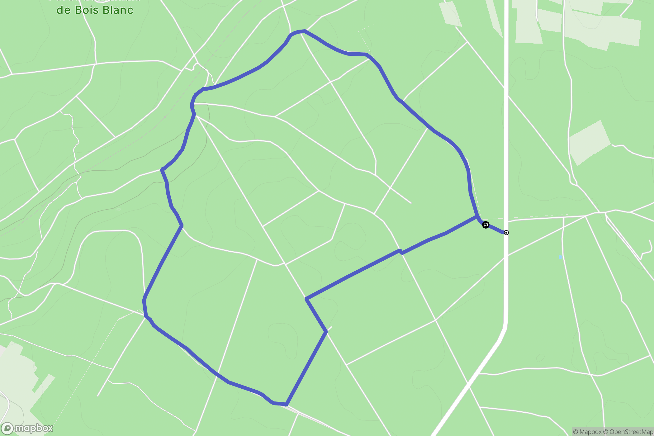 Mornac : carte du parcours de randonnée - France