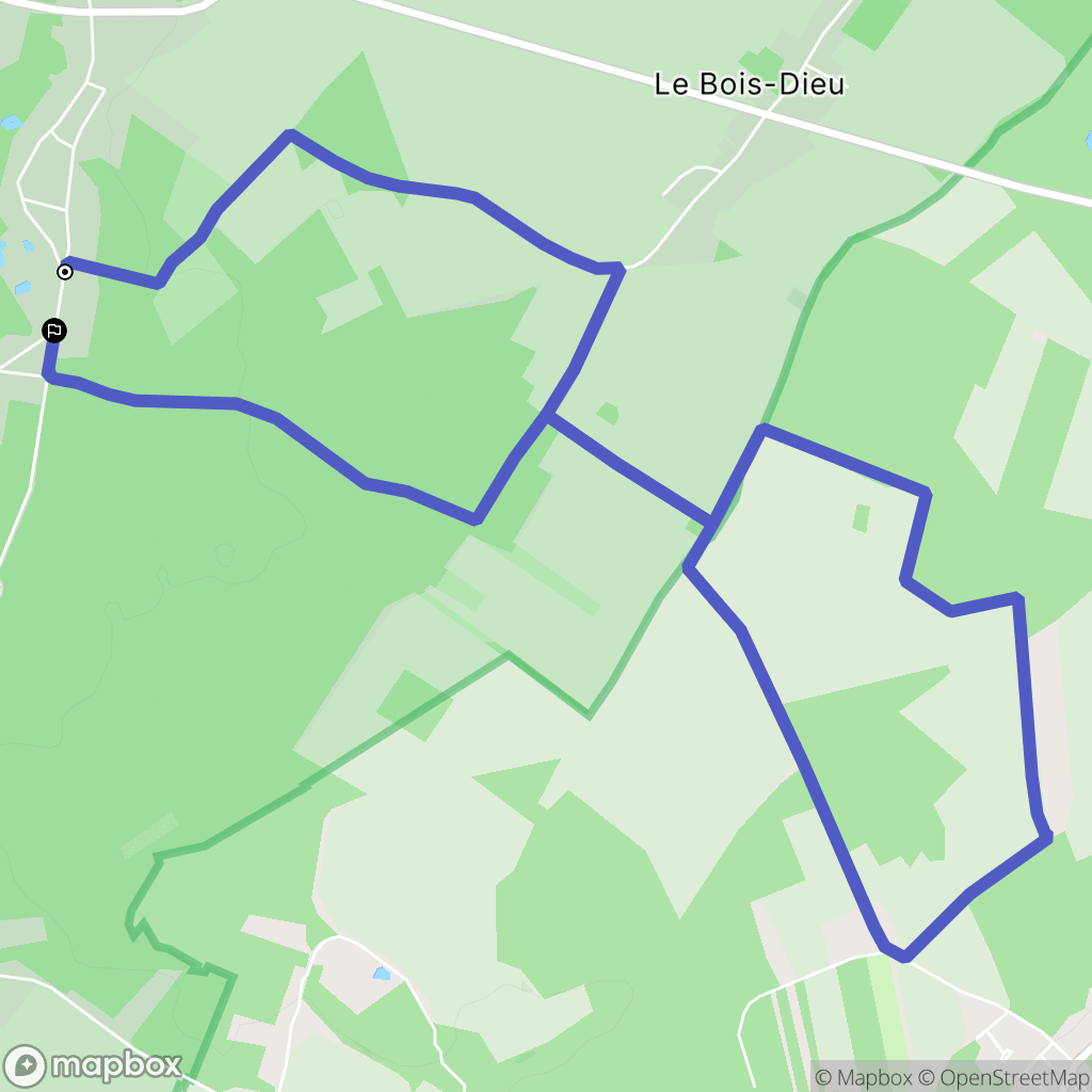 Raizeux : carte du parcours de randonnée - France
