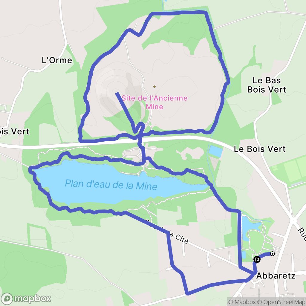 Abbaretz : carte du parcours de randonnée - France
