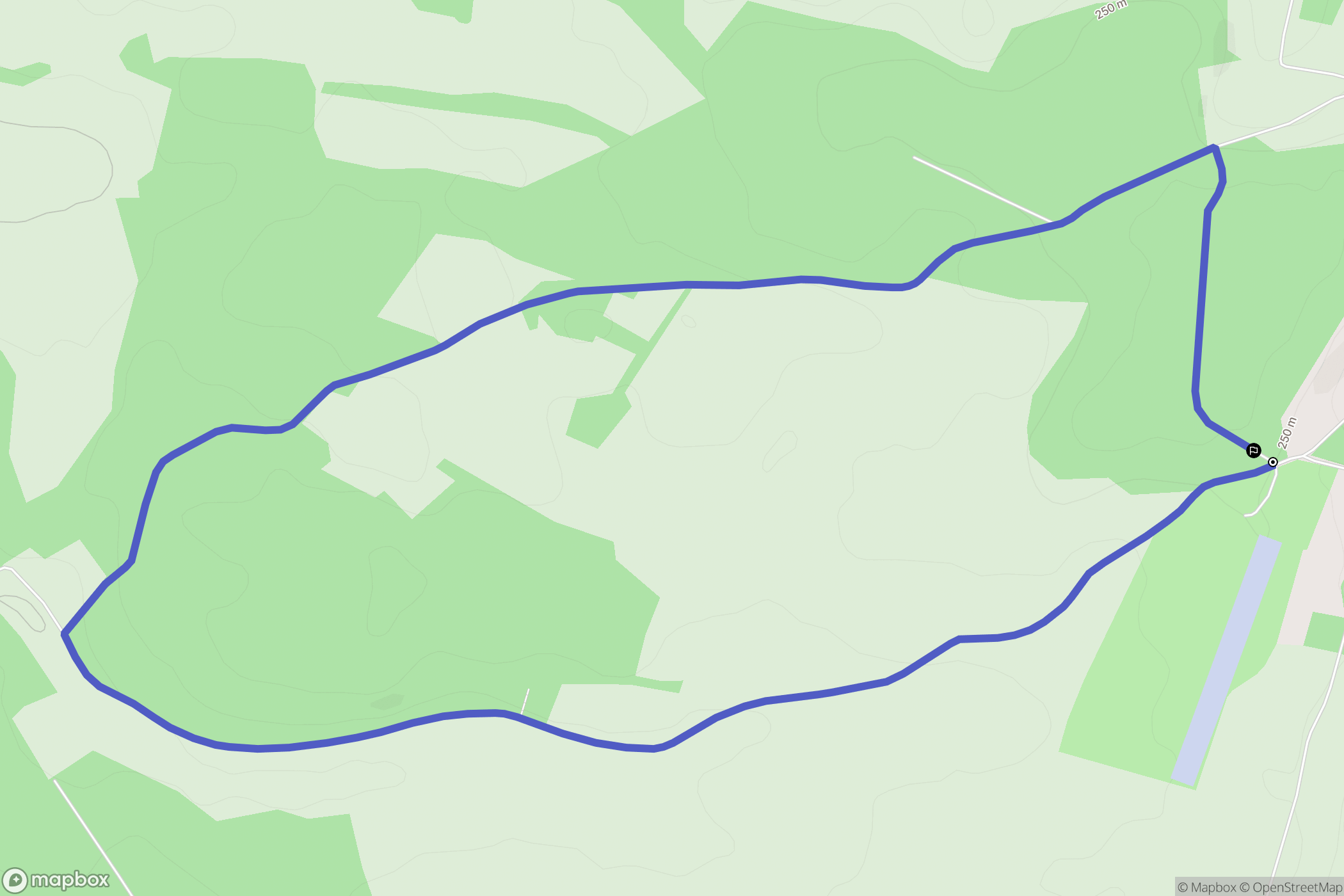 Fains-Véel : carte du parcours de randonnée - France