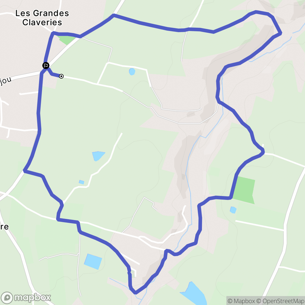 Mauges-sur-Loire : carte du parcours de randonnée - France