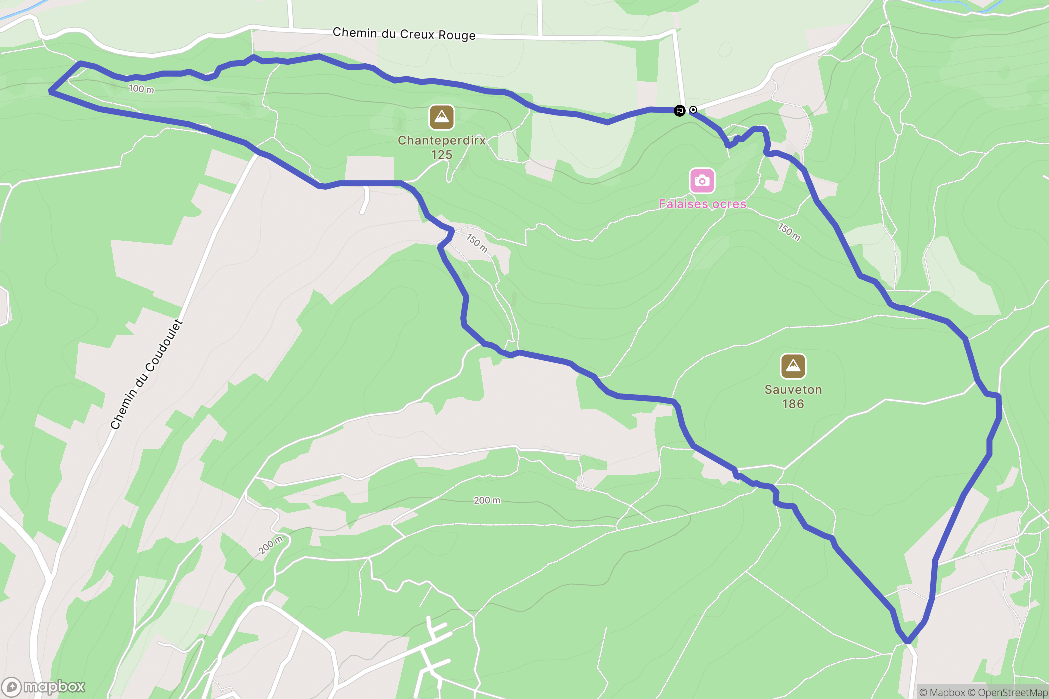 La Garde-Adhémar : carte du parcours de randonnée - France