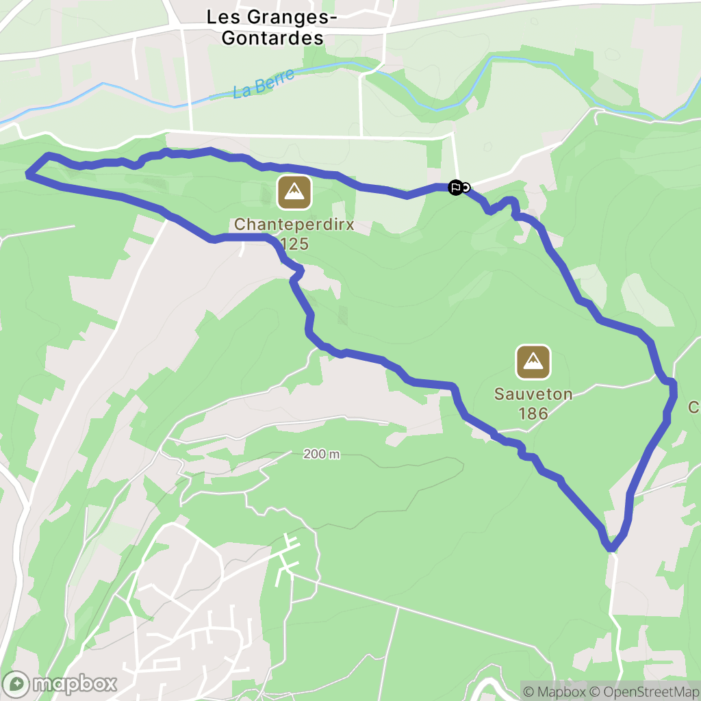 La Garde-Adhémar : carte du parcours de randonnée - France