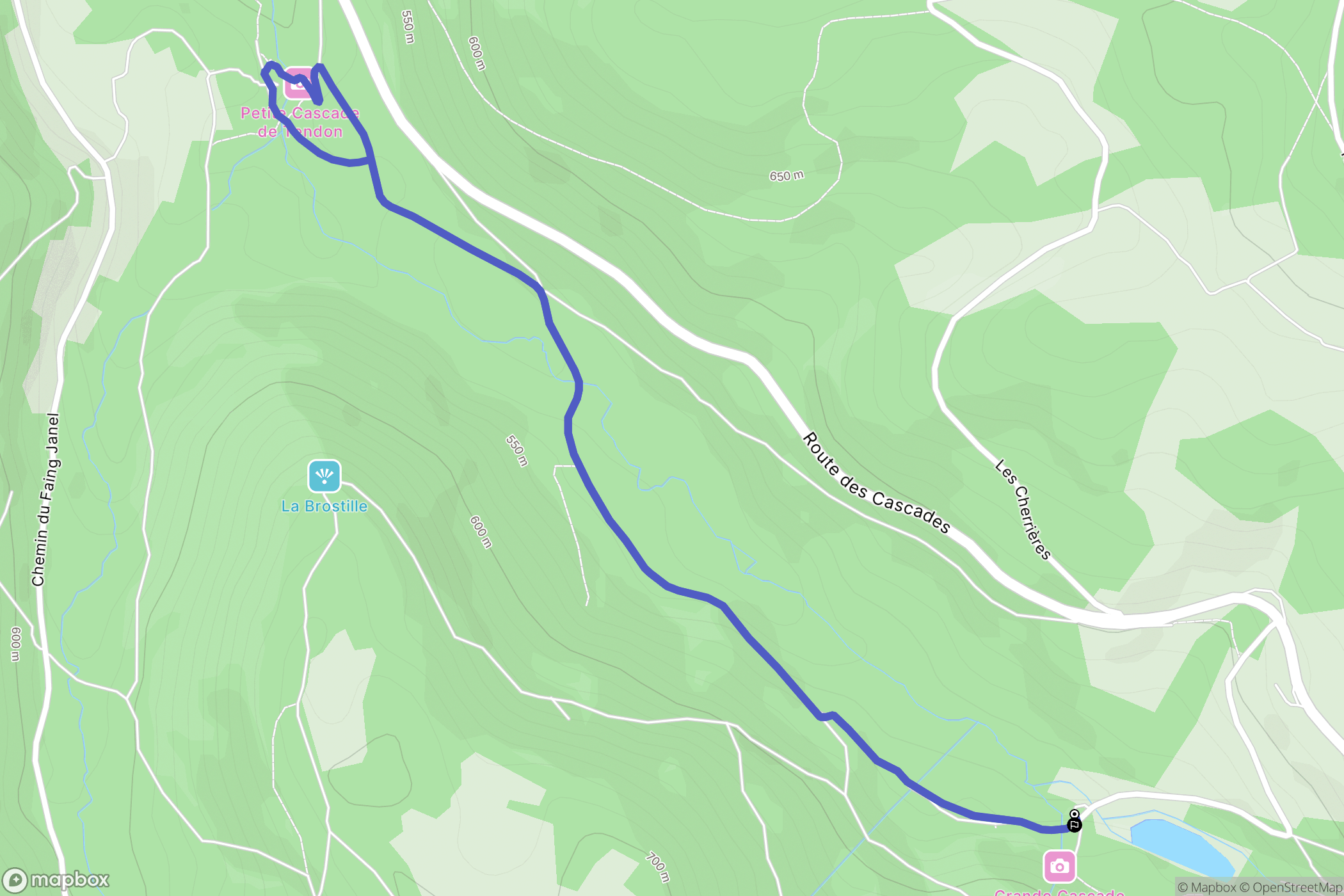 Le Tholy : carte du parcours de randonnée - France