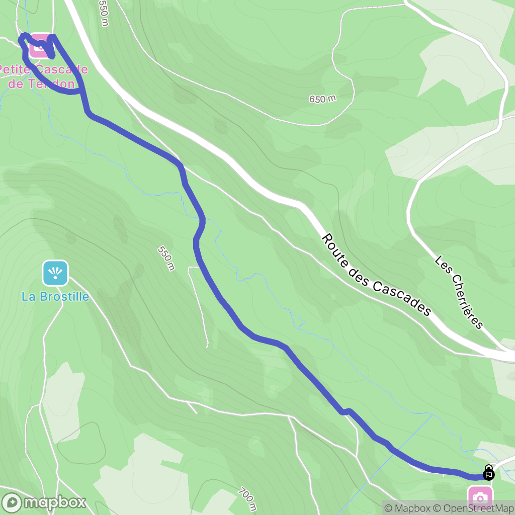 Le Tholy : carte du parcours de randonnée - France