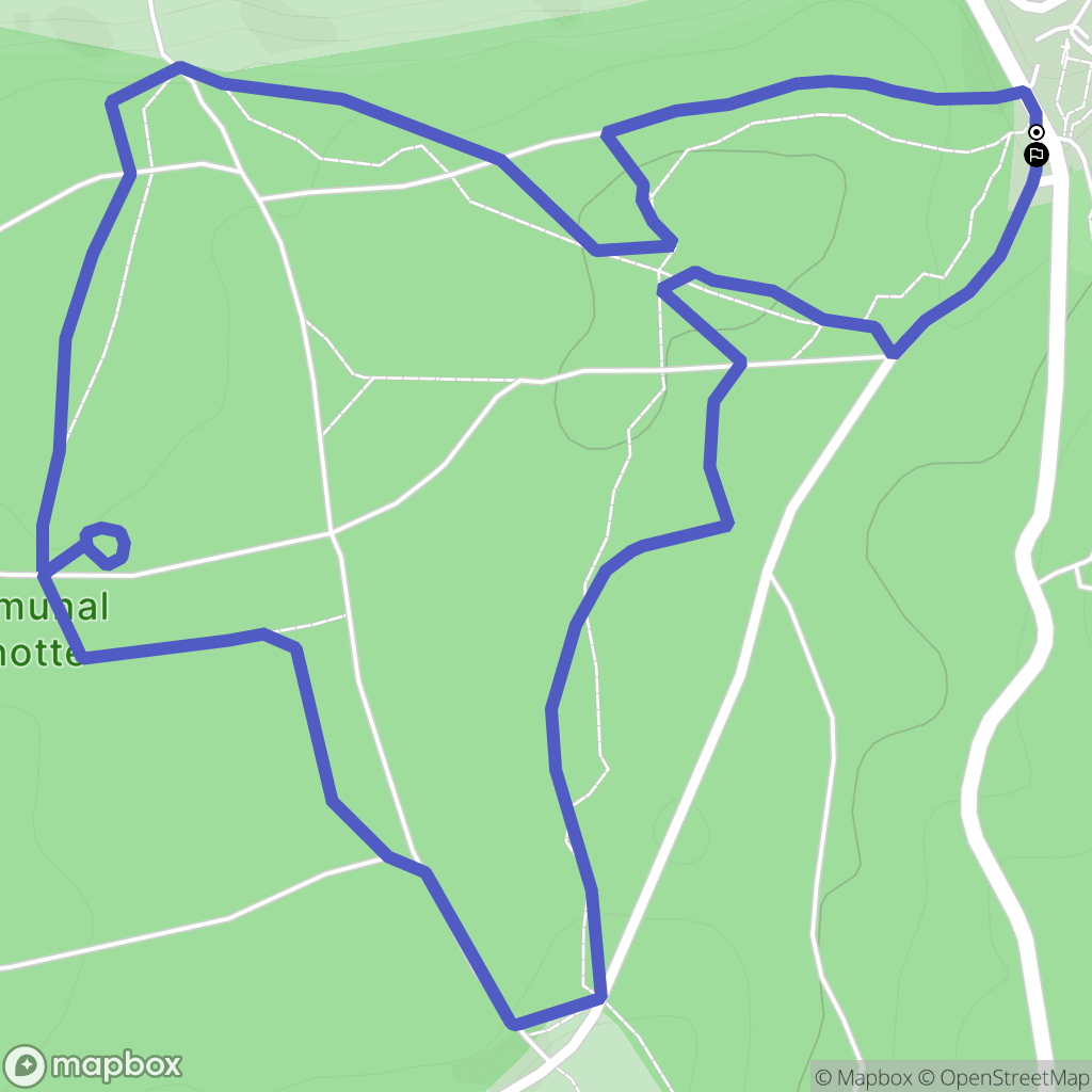 Combe Saint Pierre : carte du parcours de randonnée - France