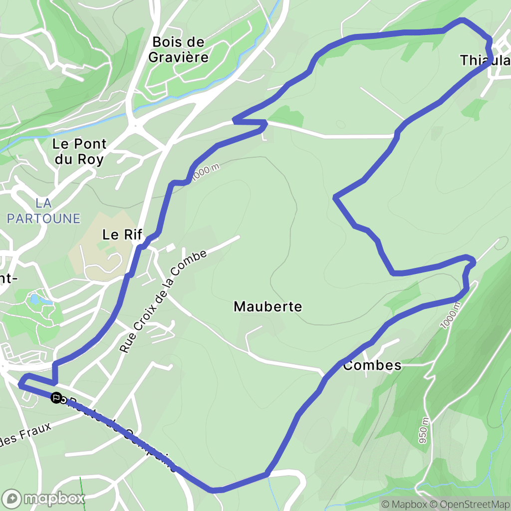 Besse-et-Saint-Anastaise : carte du parcours de randonnée - France